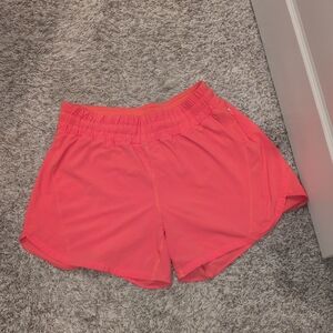 Track That High-Rise Lined Short 5" - Pale Raspberry